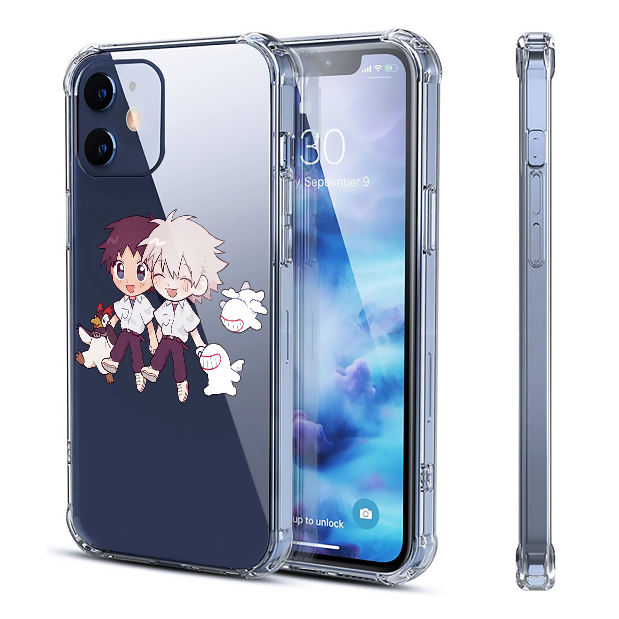 （画像用） EVA 新世紀エヴァンゲリオン 【iPhone 12シリーズ対応】透明スマホケース（クリアソフトケース）